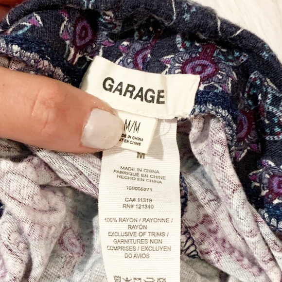 Garage | Paisley Parachute Pants - Picture 2 of 3